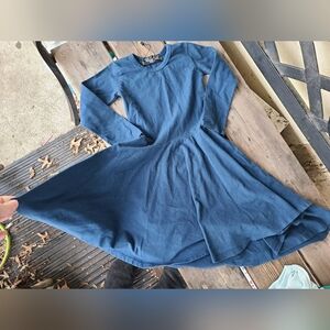 WEE MONSTER girls SZ 4T NWOT JEWEL BLUE twirl / spin / flare l/s dress